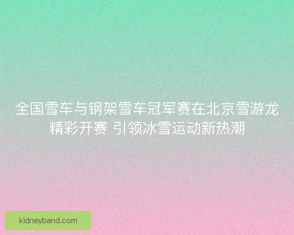 全国雪车与钢架雪车冠军赛在北京雪游龙精彩开赛 引领冰雪运动新热潮